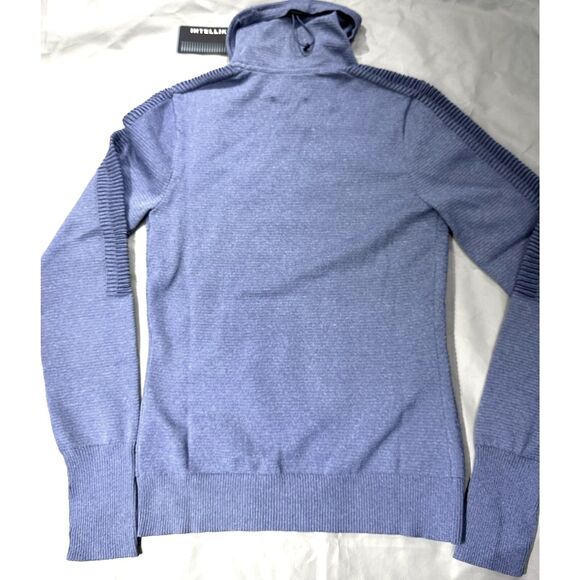 New Under Armour UA Intelliknit Run Funnel Pullover 1371576-767 Blue Women Small - Picture 6 of 15